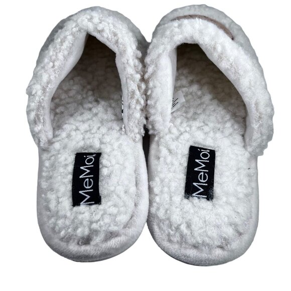 MeMoi Womens Lazy Daze Sloth Bedroom House Slippers Shoes L 9/10 Hard Bottoms - Picture 4 of 7